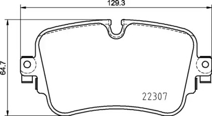 Комплект гальмівних колодок з 4 шт. дисків Brembo P85161