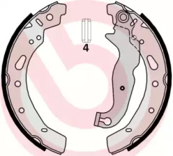 Гальмівні колодки барабані Brembo S24540