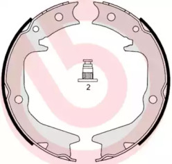 Тормозные колодки барабані Brembo S54519