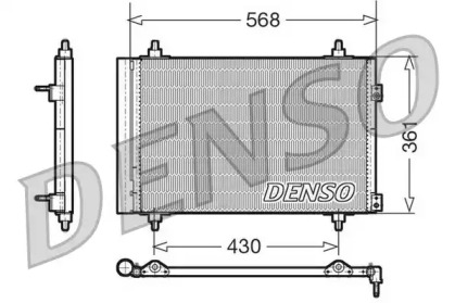 Радіатор кондиціонера (Конденсатор) Denso DCN07008