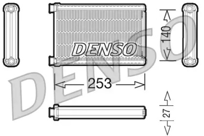 Радиатор системы опалення салона Denso DRR05005