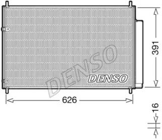 Радіатор кондиціонера (Конденсатор) Denso DCN50041