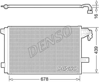 Радиатор кондиционера (Конденсатор) Denso DCN32063