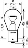 Автолампа Osram (P21W 12V BA15s) 7506
