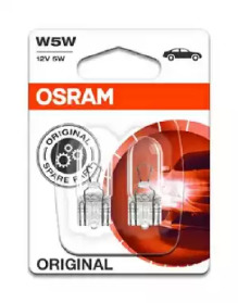(к/т 2 шт) Автолампа Osram (5W 12V) 2825-02B