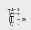 Автолампа Osram (3W 12V SV6 8x28) 6428