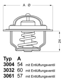 Термостат Wahler 3061.82