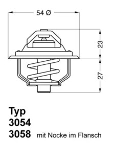 Термостат Wahler 3054.92D50