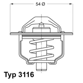 Термостат Wahler 3116.82D