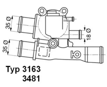 Термостат Wahler 3163.88D