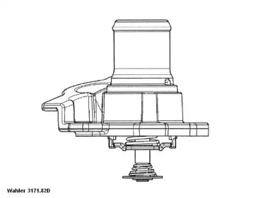 Термостат Wahler 3171.82D