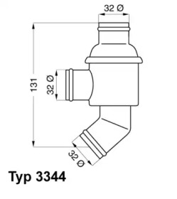 Термостат Wahler 3344.80