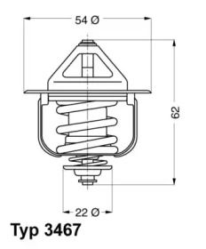 Термостат Wahler 3467.85D