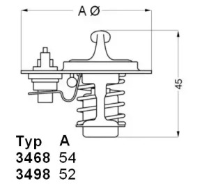 Термостат Wahler 3498.88D