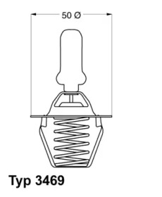 Термостат Wahler 3469.91D