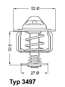 Термостат Wahler 3497.88D