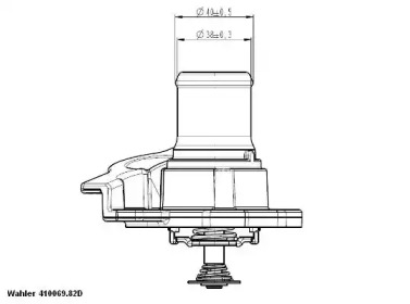 Термостат Wahler 410937.82D