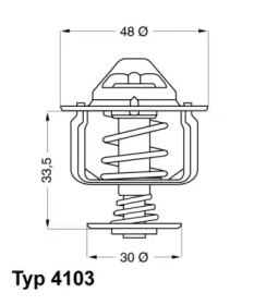 Термостат Wahler 4103.82D