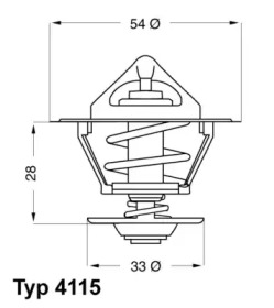 Термостат Wahler 4115.92D