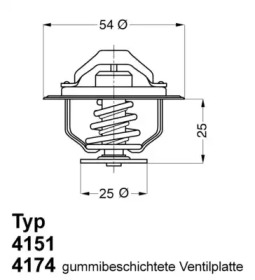 Термостат Wahler 4174.79D