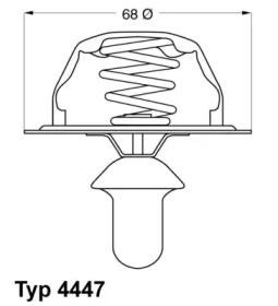 Термостат Wahler 4447.80D
