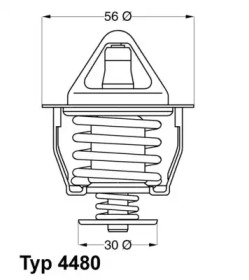 Термостат Wahler 4480.82D