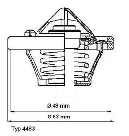 Термостат Wahler 4483.82D