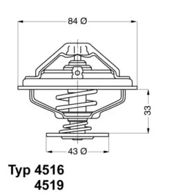 Термостат Wahler 4519.95D
