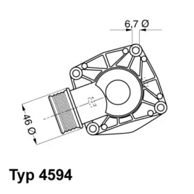 Термостат Wahler 4594.90D