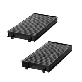 Фільтр салону BMW X5 (E70/F15)/X6 (E71/E72) 2.0-4.8 07- (вугільний) (2шт) HENGST FILTER E2944LC-2