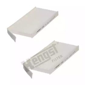 Фільтр салону Renault Kangoo 08-/Master 10- (к-кт 2шт) HENGST FILTER E2982LI-2