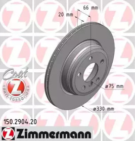Тормозной диск COAT Z ZIMMERMANN 150.2904.20