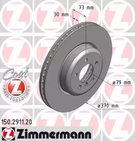 Тормозной диск COAT Z ZIMMERMANN 150.2911.20