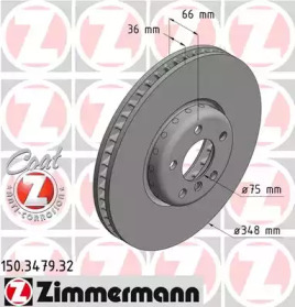 Тормозной диск FORMULA F COAT Z ZIMMERMANN 150.3479.32
