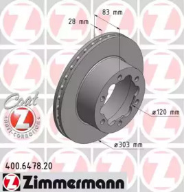 Тормозной диск COAT Z ZIMMERMANN 400.6478.20