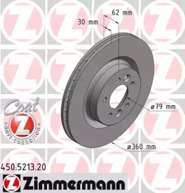 Тормозной диск COAT Z ZIMMERMANN 450.5213.20