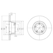 Диск тормозной DELPHI BG2157