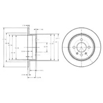 Диск гальмівний DELPHI BG2202