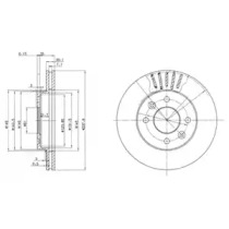 Диск гальмівний DELPHI BG2282