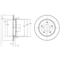 Диск гальмівний DELPHI BG2332