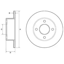 Диск тормозной DELPHI BG2343