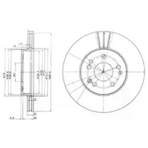 Диск гальмівний DELPHI BG2345