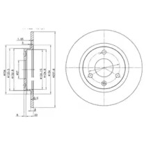 Тормозний диск DELPHI BG2355