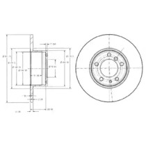 Тормозний диск DELPHI BG2430