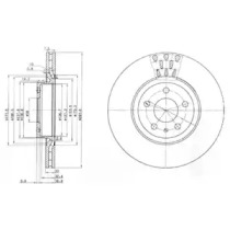 Диск гальмівний DELPHI BG2512
