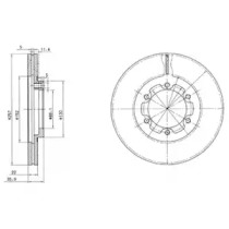 Диск тормозной DELPHI BG2524