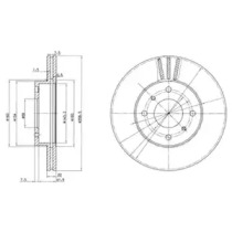 Диск тормозной DELPHI BG2567