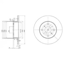 Диск гальмівний DELPHI BG2597