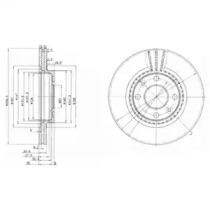 Диск тормозной DELPHI BG2625