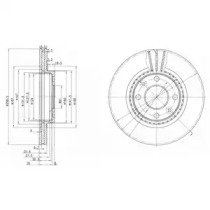 Диск тормозной DELPHI BG2625C